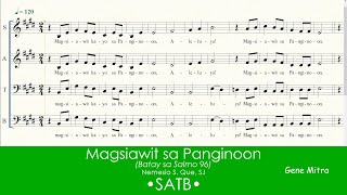 Magsiawit sa Panginoon  Nemesio S Que SJ • SATB [upl. by Anna-Maria545]