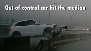 Port Mann Bridge Car Accident Caught On Dashcam 958AM 20211114 [upl. by Geer]