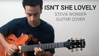 ISNT SHE LOVELY Stevie Wonder  Guitar cover [upl. by Aldous517]