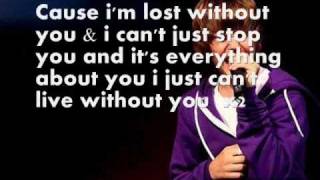 Justin Bieber Cant live without you lyrics on screen [upl. by Hayidah]