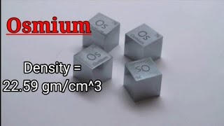 Osmium  The Densest Metal on the Earth  3D Atomic Structure [upl. by Notlil176]