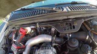 60 powerstroke coolant reroute for odawg ported intake [upl. by Elrae]