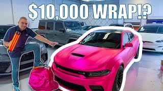 Finished Car Wrapping the Scat Pack  Vinyl Wrap ASMR [upl. by Assyral256]