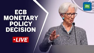 Live European Central Bank On Key Interest Rate Decision  Christine Lagarde Press Conference [upl. by Lerim740]