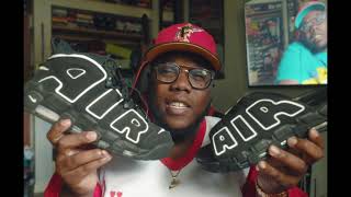 NIKE AIR MORE UPTEMPO SLIDE  Unboxing review amp on feet [upl. by Edward]