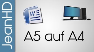 Zwei A5 Seiten auf eine A4 Seite drucken  Microsoft Word  PC Tipps Und Tricks [upl. by Othella]