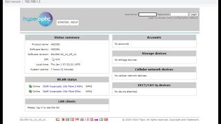 Web interface of the Hyperoptic Tilgin HG2381 Router [upl. by Kellyn420]