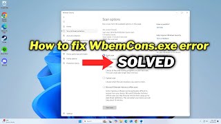 How to fix WbemConsexe error in windows 1011 [upl. by Etep619]