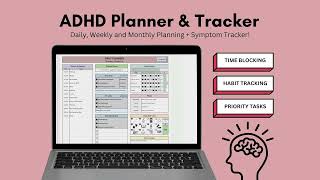 ADHD Planner and Tracker  Tutorial [upl. by Leggett]