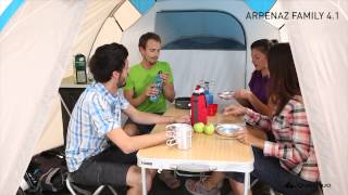 Arpenaz Family 41 Tent  4 People 1 Bedroom [upl. by Dincolo]