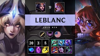 LeBlanc Mid vs Aurora Legendary  NA Master Patch 1419 [upl. by Milford]