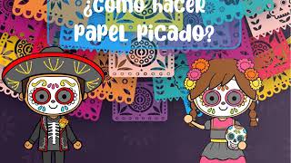 ¿Cómo hacer papel picado para niños de preescolar [upl. by Fidelio]