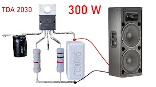 DIY Powerful Ultra Bass Amplifier TDA2030 Upradge Power to 100W [upl. by Paulson]