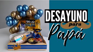 DESAYUNO SORPRESA Para el Día del PADRE  REGALO Para PAPÁ FÁCIL y RAPIDO [upl. by Odlavso628]