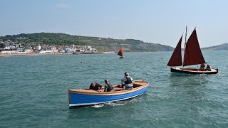 Lyme Regis Boat Building Academy Boat Launch June 2023 [upl. by Bary]