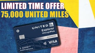 United Explorer Business Credit Card  Limited Offer [upl. by Duane713]