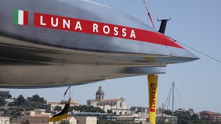 Luna Rossa il varo della barca per la Coppa America 2024 [upl. by Eveivaneg]