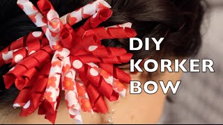 DIY Korker Hair Bow  How To Make A Korker Ribbon Bow [upl. by Ettennor754]