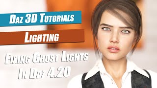 Daz 3d Lighting Tutorial  Fixing Ghost Lights In Daz 420 [upl. by Murrah]