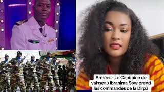 Ngoné Saliou  Armées Le capitaine de vaisseaux Ibrahima Sow prend les commandes de la Dirpa [upl. by Asereht]