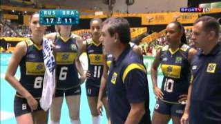 Final 2 SET Mundial feminino de vôlei 2010 Brasil vs Rússia [upl. by Ettenyl]