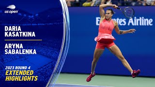 Daria Kasatkina vs Aryna Sabalenka Extended Highlights  2023 US Open Round 4 [upl. by Casilda178]