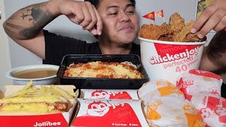 JOLLIBEE OVERLOAD  MUKBANG PHILIPPINES  TOL BULOY MUKBANG [upl. by Kiersten]