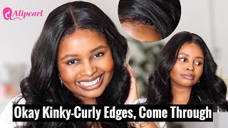 Come Through 4C Kinky Edges  Body Wave Hair Install amp Review ft Alipearl Hair [upl. by Misa]