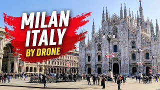 Top MILAN Italy Day Aerials  4K UHD 🇮🇹 [upl. by Ramsey]