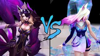 Coven Ahri vs KDA ALL OUT Ahri Skin Comparison Spotlight [upl. by Encratis802]