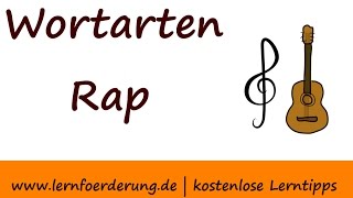 Wortarten leicht verständlich erklärt im Wortarten Rap [upl. by Jacquie]