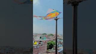 Chote bacche ki fassi hui patang nikal di 🥰kiteflying giveaway shorts [upl. by Fine309]