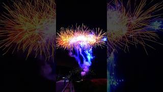 100 Shots Blue Fireworks Fan Cake merrytimefireworks 100发美太蓝 [upl. by Phio]