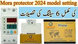 mora voltage protector setting  mora voltage protection device setting  mora 2024 model [upl. by Saiasi]