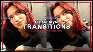 simple transitions for edits any style  after effects tutorial  klqvsluv [upl. by Publia410]