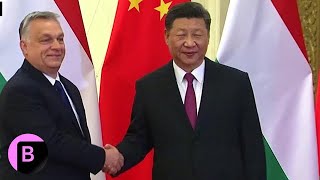 Hungarys Orban Visits China Meets Xi [upl. by Maureen295]