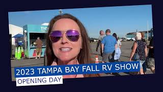 2023 Tampa Bay Fall RV Show Opening Day [upl. by Eselahs]