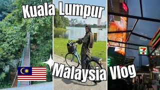 KUALA LUMPUR  Bukit Bintang Bike Riding  Forest Eco Park Fountain show pt 2 [upl. by Edmunda]