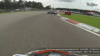 Onboard Max Verstappens fastest karting lap of Genk European Championship 2013 part 2 [upl. by Eniluqcaj]