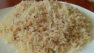 HOW TO PREPARE THE BEST CUMIN FLAVOURED BASMATI RICERESTAURANT STYLE JEERA RICE [upl. by Aidnama499]