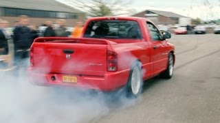 Dodge RAM SRT10 AMAZING BURNOUT [upl. by Aihcsrop]