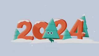 Happy New Year 2024 Animation [upl. by Evangelin]