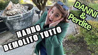 HANNO DEMOLITO TUTTO Perdite danni etc ristrutturazionecasa homeupdates [upl. by Suiramad447]