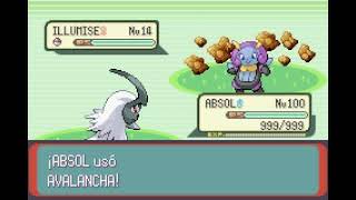 POKEMON EMERALD  ABSOL  AVALANCHA  ROCK SLIDE [upl. by Kursh]