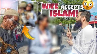 ‼️😮 Husband SHOCKED when wife agrees to become Muslim otmfdawah shahada [upl. by Aihceyt]