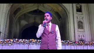 Milad Raza Qadri New Naat 2018 Performing at charminar hyderabad India complete mehfil e naat [upl. by Odericus]