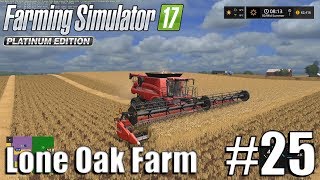 Lone Oak Farm  Timelapse 25  Mega Harvest  FarmingSimulator 17 [upl. by Duaner]