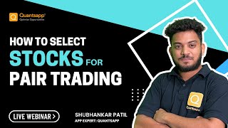 How to Select Stocks for Pair Trading  Systematic Way of Pair Trading Strategy [upl. by Eglantine]