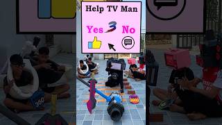 help tv man win long jump game get rank 9999skibiditoilet tvman funny shortyoutube speaker [upl. by Elam18]