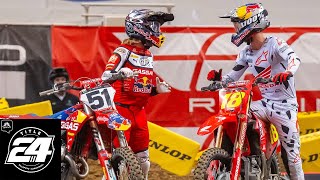 Why Jett Lawrence Justin Barcia collision was the perfect storm  Title 24  Motorsports on NBC [upl. by Clarisa]